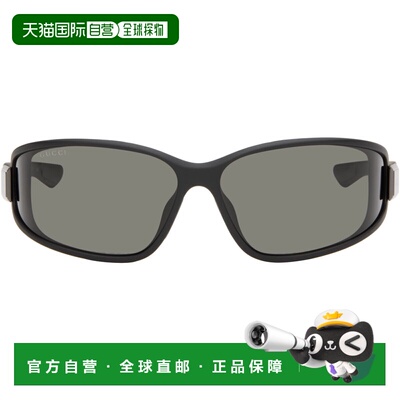 香港直邮Gucci 古驰 男士 黑色 Lettering Mountain Pack 太阳镜