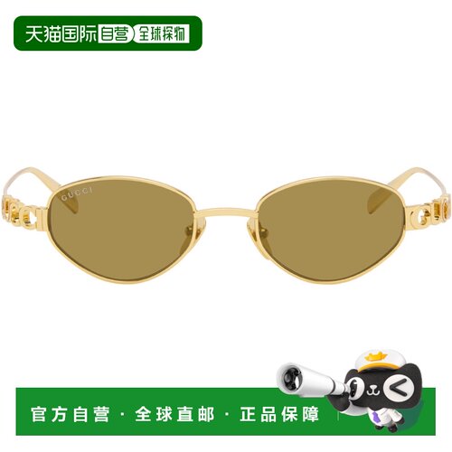 Gucci 古驰 女士 GOLD-GOLD-BRONZE 金属太阳眼镜 GG1935太阳镜