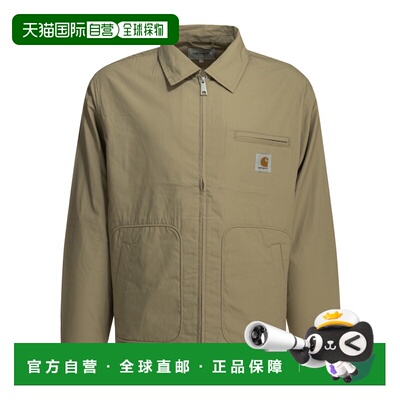 香港直邮CARHARTT WIP 男士 POSTAL 浅褐色聚酯棉质衬衫式夹克 I0