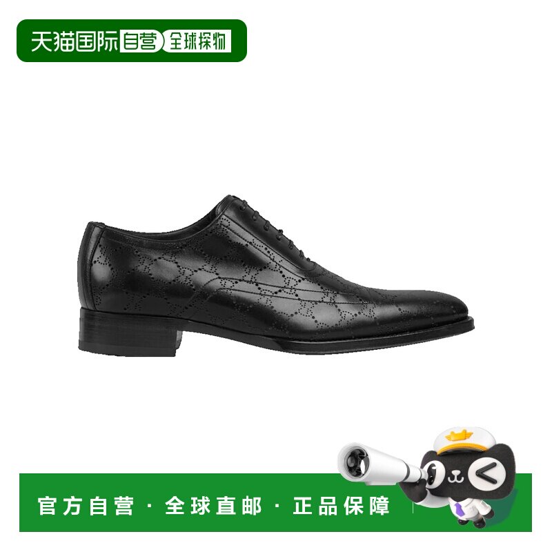 1h可退 Gucci 古驰 男士 激光雕刻 GG 系带鞋 863019AAGBV男鞋图片