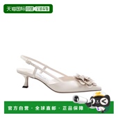 香港直邮JIMMY CHOO 女士 1h可退 尖头露跟高跟凉鞋 26SS