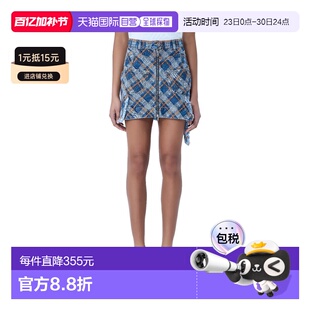 香港直邮Vivienne Westwood Sailor 牛仔迷你半身裙 19030016W01D