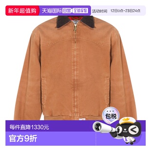 1h可退 香港直邮CARHARTT WIP 男士 驼色棉质休闲夹克 I03624000S