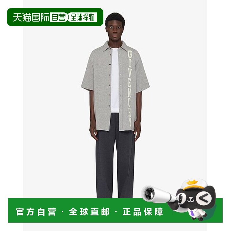 香港直邮Givenchy 翻领短袖衬衫男装纪梵希 BM611J1YGT