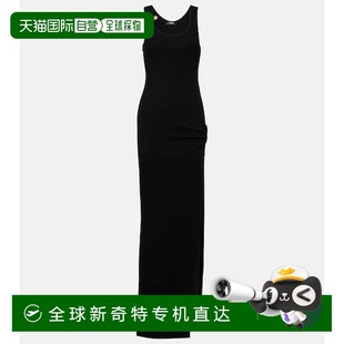 别针垂褶棉混纺长款 1h可退 女士 香港直邮Versace 连衣裙 范思哲