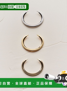 自营欧洲直邮YSL圣罗兰 SPIKY系列女士灰金色/黄金色/金色再生金