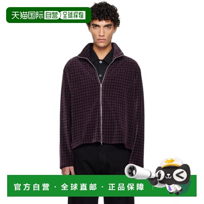 1h可退 香港直邮Our Legacy 男士 灰色 & 红色 Shrunken Fullzip