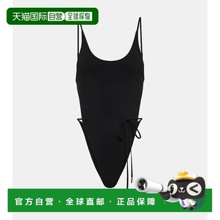 香港直邮Saint 露背泳衣 Laurent 女士 black黑色 圣罗兰 1h可退