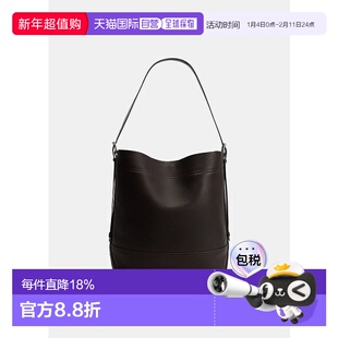 Dark Chocolate Belted Tote Bag