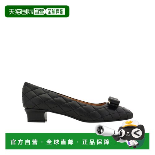 Salvatore Ferragamo Quilted Vara Bow 女鞋一脚蹬低跟鞋 01M543
