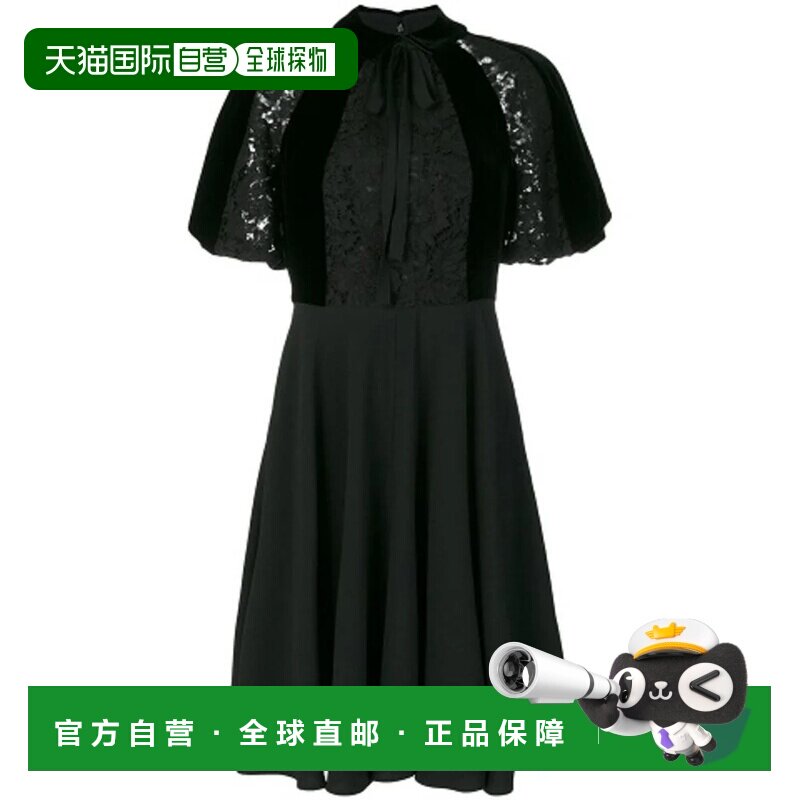 1h可退 香港直邮VALENTINO 女士连衣裙 NB3VADR13D50NO AW2018 黑图片