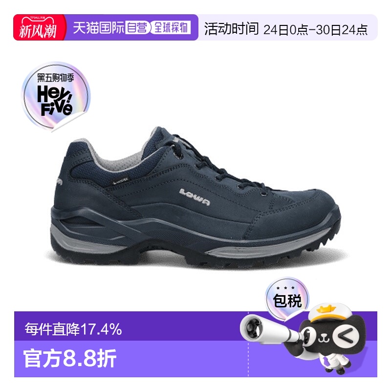 自营欧洲直邮LOWA RENEGADE GTX LOW女士海军蓝防水科技面料户外