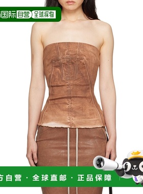 香港直邮Rick Owens Drkshdw 弹力牛仔布紧身上衣 DS02D2127HSCF