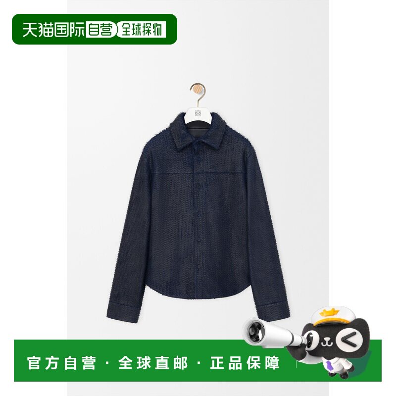 欧洲直邮纳帕羊皮衬衫外套罗意威