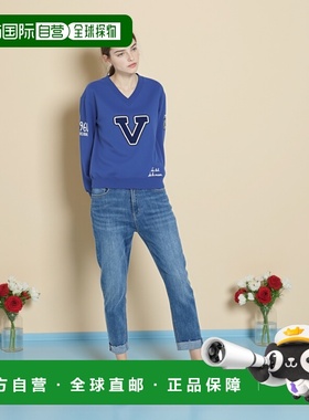 香港直邮Valentino 华伦天奴 女士 LE CHAT DE LA MAISON 蓝色V领