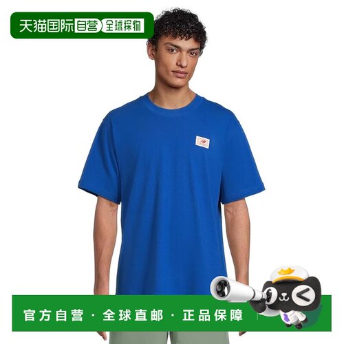 1h可退 香港直邮New Balance  男士 梭织标志T恤  舒适时尚