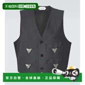 精饰羊毛马海毛背心 男士 香港直邮versace 范思哲