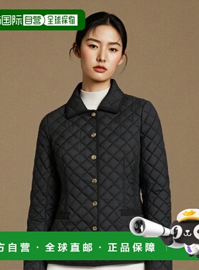 1h可退 香港直邮Salvatore Ferragamo 午夜蓝色绗缝棉服 13A893高