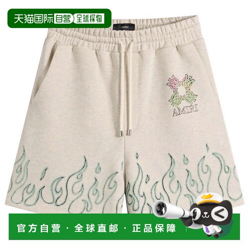 香港直邮AMIRI 男士 MA Quad Flames 休闲裤运动短裤 AMBMSO1111