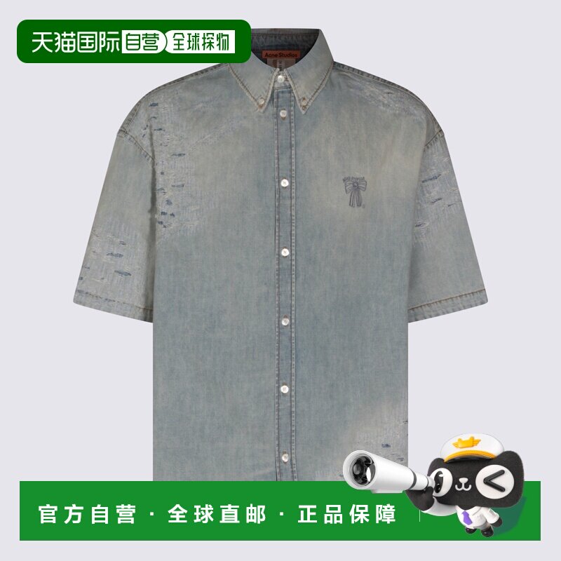 1h可退 香港直邮ACNE STUDIOS 男士衬衫 BB0679228 SS2026 白色