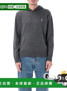 1h可退 香港直邮SPORTY & RICH 男士 Rich 运动羊绒连帽衫 WS0846