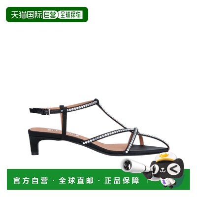 1h可退 Jil Sander 水晶装饰尖尖凉鞋 J15WP0184P7551高跟