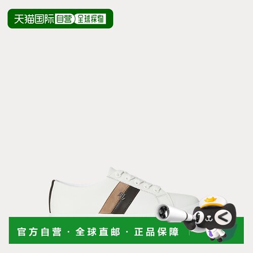 自营欧洲直邮Ralph Lauren拉夫劳伦 Janson II女士撞色皮革板鞋