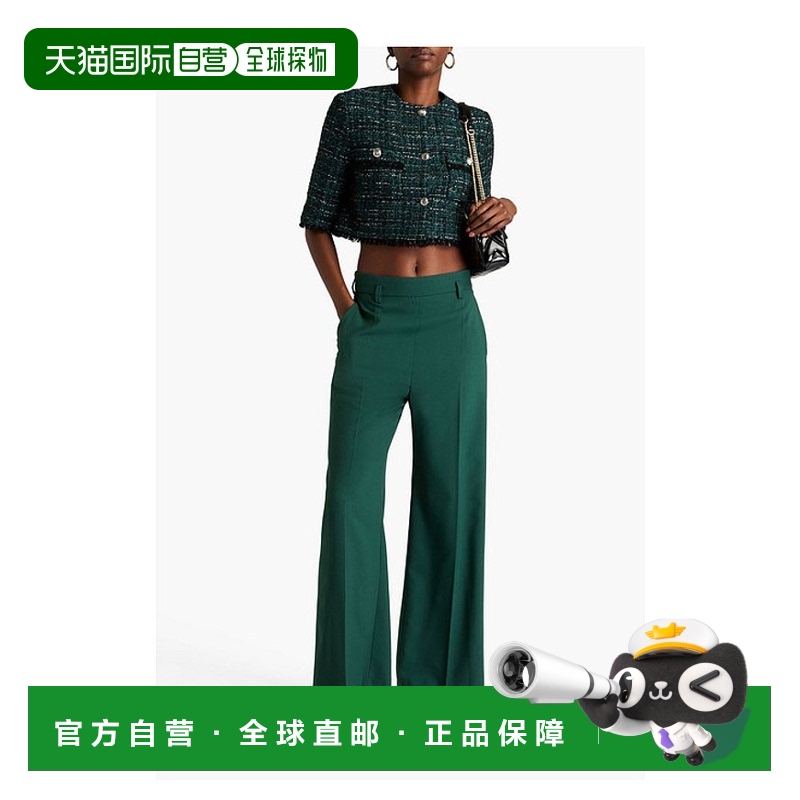 香港直邮Maje 女士 boucle-tweed 短款金属感夹克 MFPVE00514羊毛