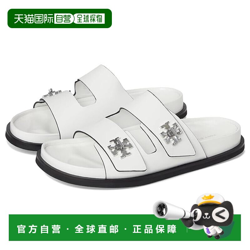 1h可退 香港直邮Tory Burch 托里 伯奇 女士 Lock T带运动凉拖拖