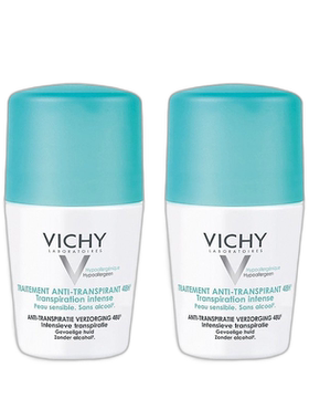 欧洲直邮VICHY薇姿清新除臭剂走珠 50ml 止汗持久清香 2瓶装正品