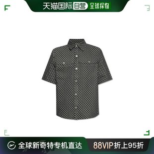 Balmain 香港直邮Balmain 男士 巴尔曼 花押字牛仔衬衫