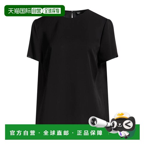 1h可退 香港直邮THEORY 希尔瑞 女士 上衣 black黑色 舒适时尚