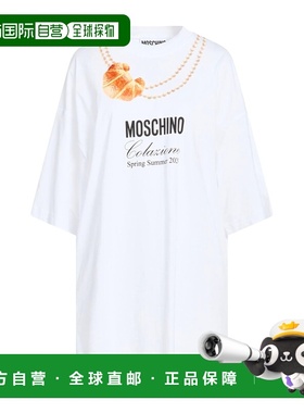 香港直邮Moschino 莫斯奇诺 女士 T恤 white白色 舒适时尚
