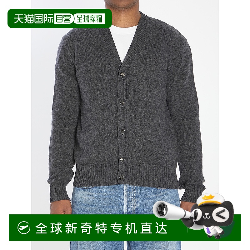1h可退 香港直邮Ami Paris 男士 Ami de Coeur 针织开衫 HKC36300