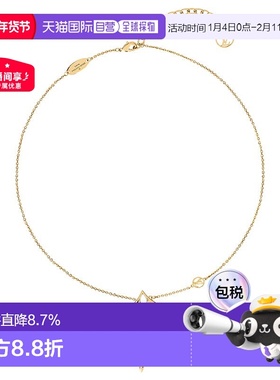 自营1h可退 欧洲直邮LV路易威登项链23新款FLOWERGRAM女金色镂空