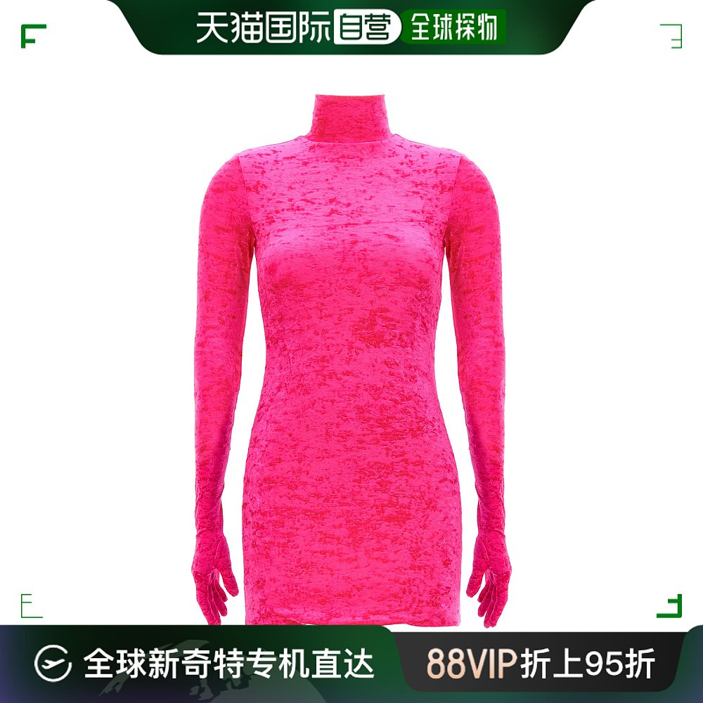 香港直邮Vetements 维特萌 女士 styling 天鹅绒迷你连衣裙 WE54D 女装/女士精品 连衣裙 原图主图