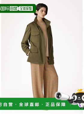 自营欧洲直邮Loro Piana 女士绿色/红色功能性面料夹克