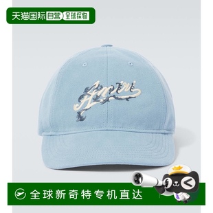 男士 001354 香港直邮AMIRI 徽标棉帆布棒球帽 blue蓝色 舒适时尚