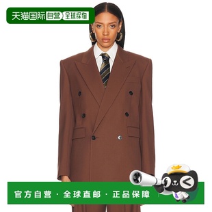 香港直邮Saint Laurent 圣罗兰 女士 羊毛华达呢夹克 823616Y405W