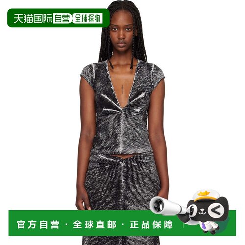 1h可退 香港直邮Diesel 迪赛 女士 灰色 M-Lilou T恤 A215380IKCL