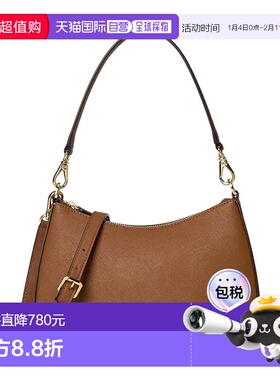 1h可退 香港直邮Lauren Ralph Lauren 女士 Danni 阴影皮革中号肩