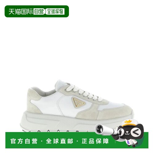 香港直邮PRADA 女士运动鞋 1E021OF045D7CF0009 SS2026 白色