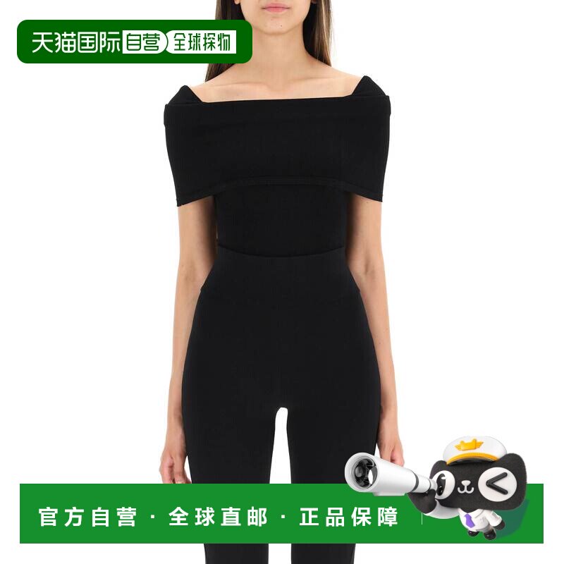 1h可退 香港直邮ALAIA 女士T恤 AA9B01762M035995 SS2024 黑色 Al