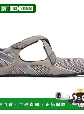 香港直邮The Attico 女士 灰褐色 & 灰色 Floor 01 芭蕾鞋 251WSH