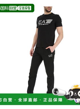 香港直邮Emporio Armani 黑色徽标短袖T恤男装 3ZPT62PJ03Z阿玛尼