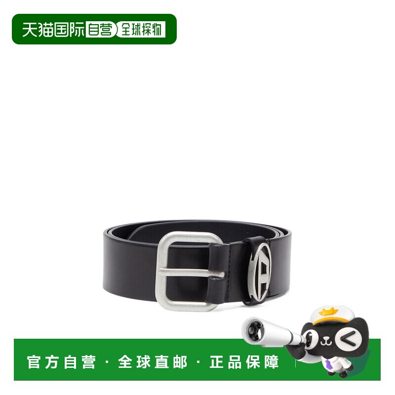 香港直邮DIESEL 男士腰带 X10314PR666HB568 AW2026 黑色 属扣腰