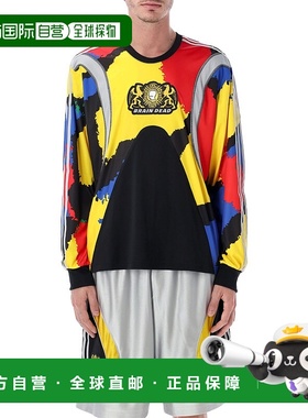 1h可退 香港直邮Adidas 男士 x Brain Dead 多色长袖T恤 JY7958BL