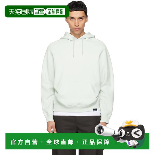 香港直邮Courreges 男士 绿色 Oversized 连帽衫 126JHO053JS0266