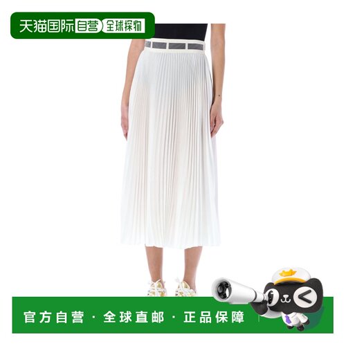 香港直邮Dior 高腰百褶半身裙A字裙 211J39A6103迪奥百褶裙