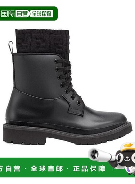 香港直邮Fendi 徽标系带靴子 8T8185AGEN 正品保暖 时尚百搭 简约